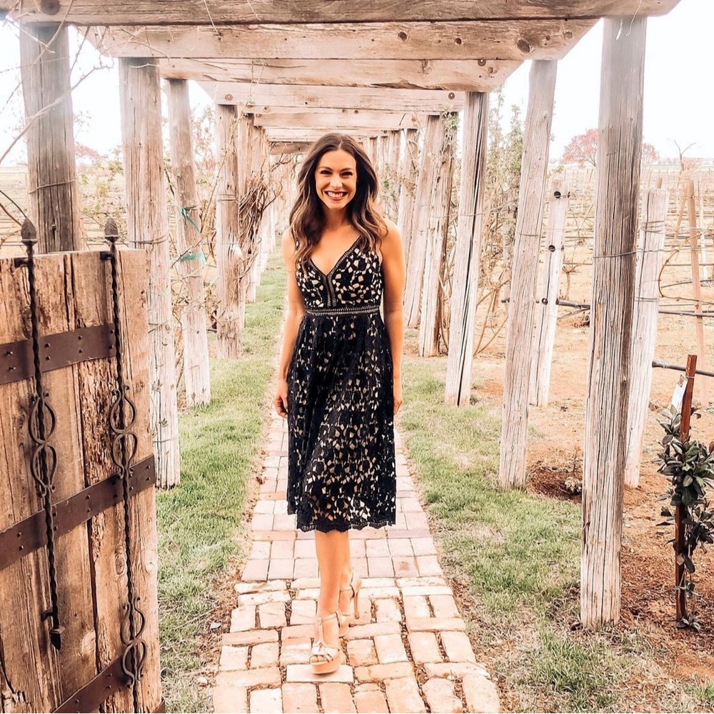 Black lace dress